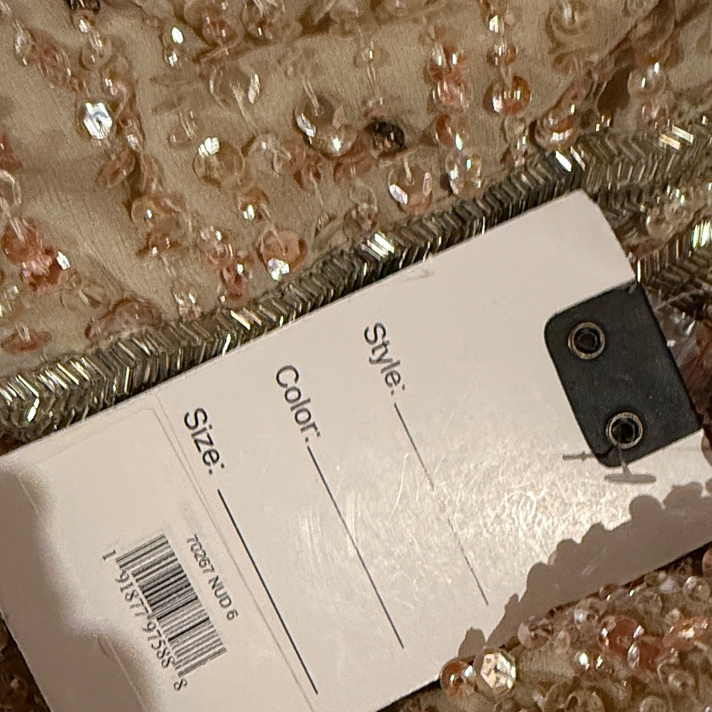 New Mac Duggal Tank Midi Sequin Gown 70267 size 6 - Picture 5 of 5